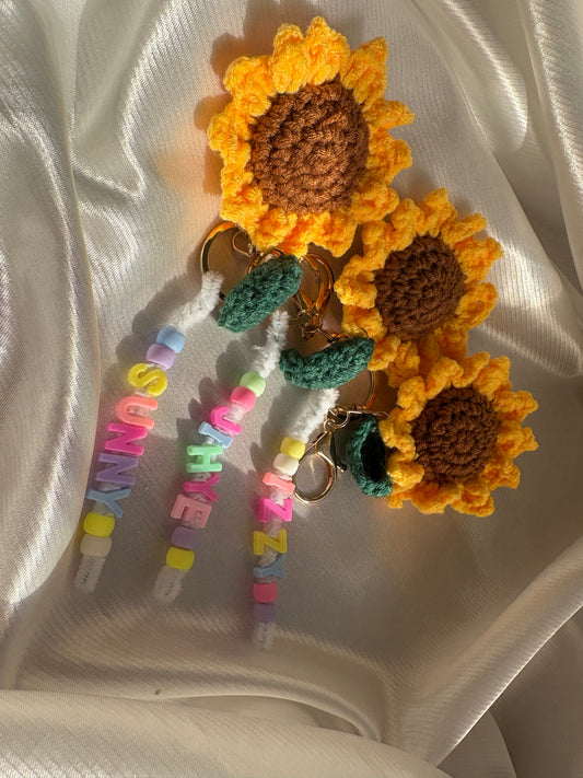 Sunflower name key ring 🌻￼